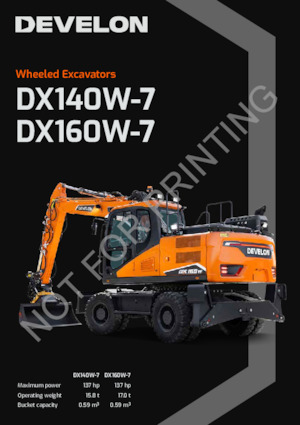 Bageri na kotačima Develon DX140W-7 