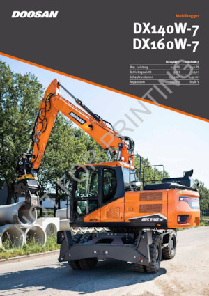 Bageri na kotačima Doosan DX160W-7