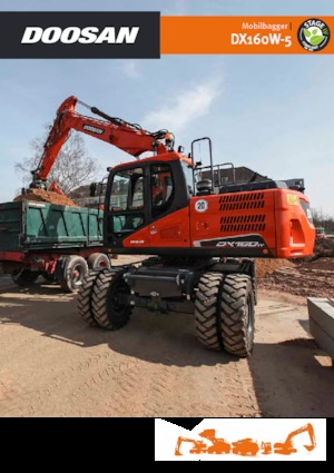 Bageri na kotačima Doosan DX160W-5