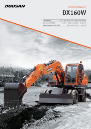 Bageri na kotačima Doosan DX160W