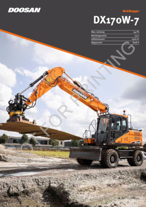 Bageri na kotačima Doosan DX170W-7