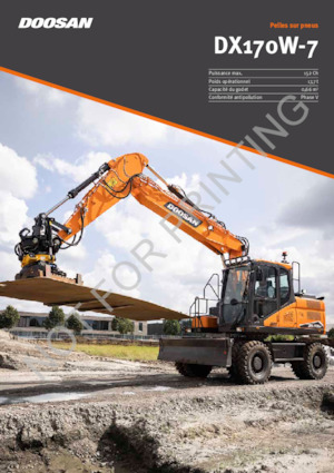 Bageri na kotačima Doosan DX170W-7
