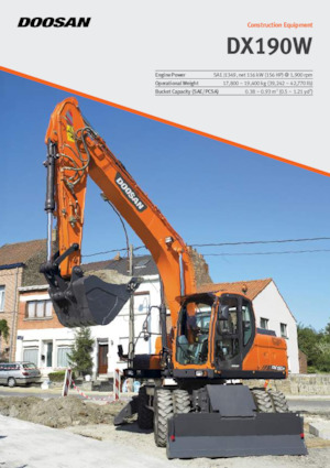 Bageri na kotačima Doosan DX190W