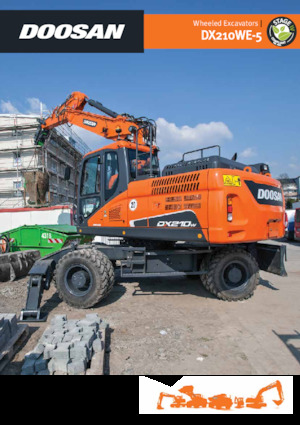 Bageri na kotačima Doosan DX210WE-5
