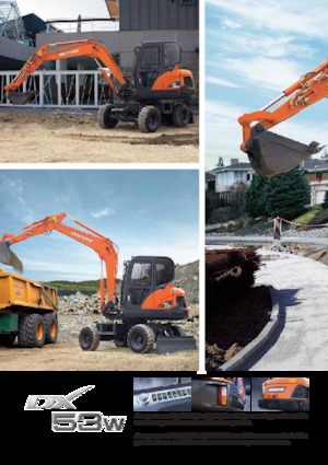 Bageri na kotačima Doosan DX53W
