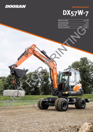 Bageri na kotačima Doosan DX57W-7