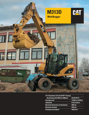 Bageri na kotačima Caterpillar M313D VAH