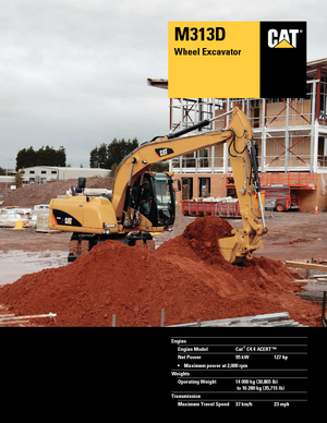 Bageri na kotačima Caterpillar M313D VAH