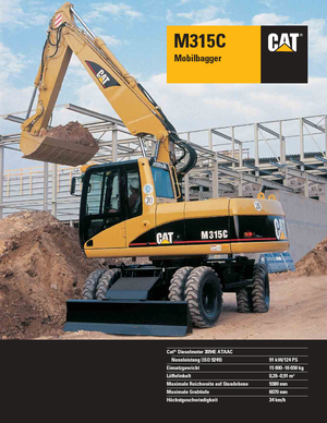 Bageri na kotačima Caterpillar M 315 C VAH