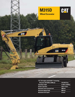 Bageri na kotačima Caterpillar M315D VAH