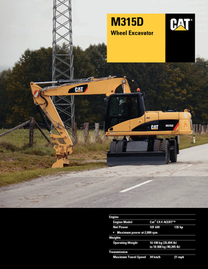 Bageri na kotačima Caterpillar M315D VAH