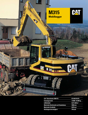 Bageri na kotačima Caterpillar M 315 Mono