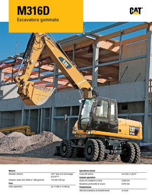 Bageri na kotačima Caterpillar M316D Mono