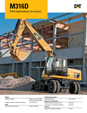 Bageri na kotačima Caterpillar M316D Mono