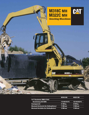 Bageri na kotačima Caterpillar M 318 C MH