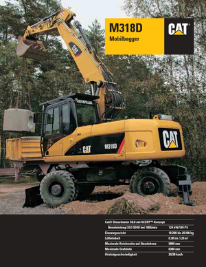 Bageri na kotačima Caterpillar M318D Mono