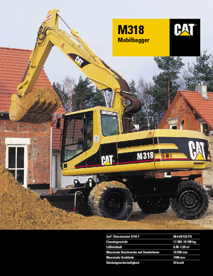 Bageri na kotačima Caterpillar M 318 VAH