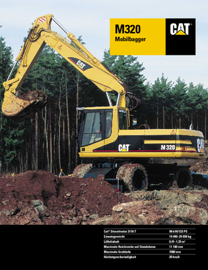 Bageri na kotačima Caterpillar M 320 VAH