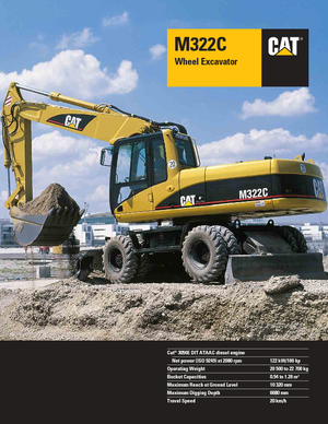Bageri na kotačima Caterpillar M 322 C VAH