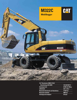Bageri na kotačima Caterpillar M 322 C VAH