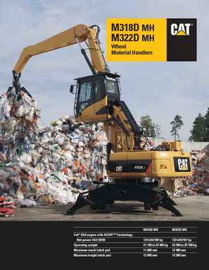 Bageri na kotačima Caterpillar M322D MH