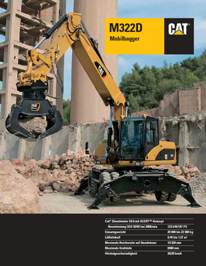 Bageri na kotačima Caterpillar M322D MH