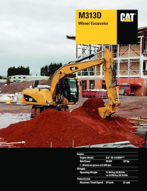 Bageri na kotačima Caterpillar M313D