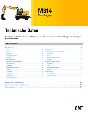 Bageri na kotačima Caterpillar M314