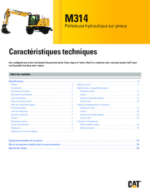 Bageri na kotačima Caterpillar M314
