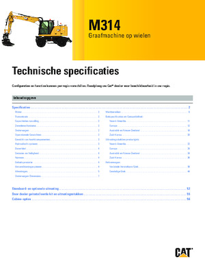 Bageri na kotačima Caterpillar M314