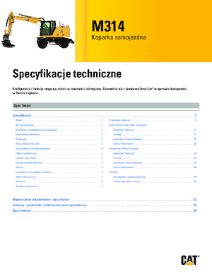 Bageri na kotačima Caterpillar M314