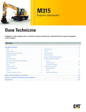 Bageri na kotačima Caterpillar M315