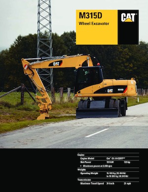 Bageri na kotačima Caterpillar M315D