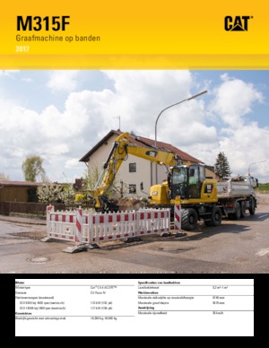 Bageri na kotačima Caterpillar M315F