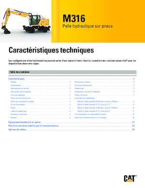 Bageri na kotačima Caterpillar M316