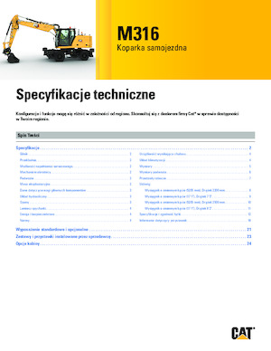 Bageri na kotačima Caterpillar M316