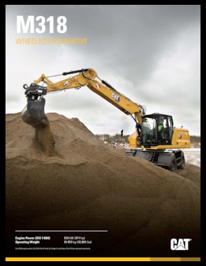 Bageri na kotačima Caterpillar M318