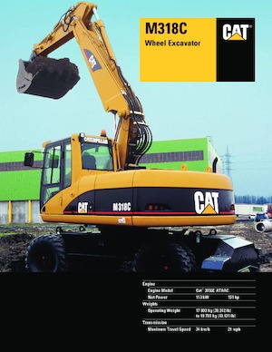 Bageri na kotačima Caterpillar M318C