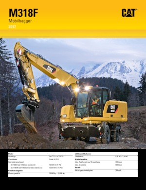 Bageri na kotačima Caterpillar M318F