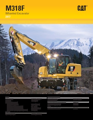 Bageri na kotačima Caterpillar M318F