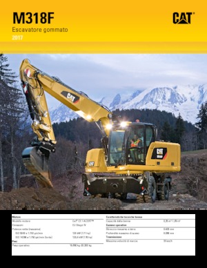 Bageri na kotačima Caterpillar M318F