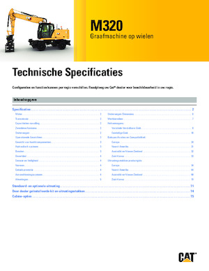 Bageri na kotačima Caterpillar M320