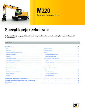 Bageri na kotačima Caterpillar M320
