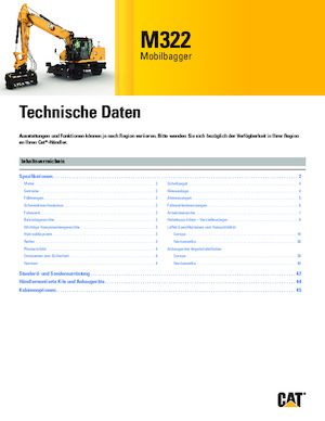 Bageri na kotačima Caterpillar M322