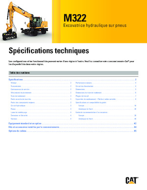 Bageri na kotačima Caterpillar M322