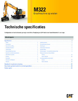 Bageri na kotačima Caterpillar M322