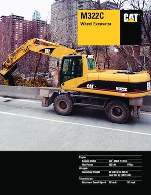 Bageri na kotačima Caterpillar M322C