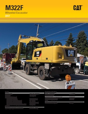 Bageri na kotačima Caterpillar M322F