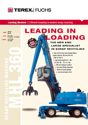 Rukovanje materijalom Terex-Fuchs MHL 360 D