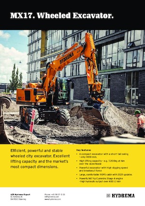 Bageri na kotačima Hydrema MX 17